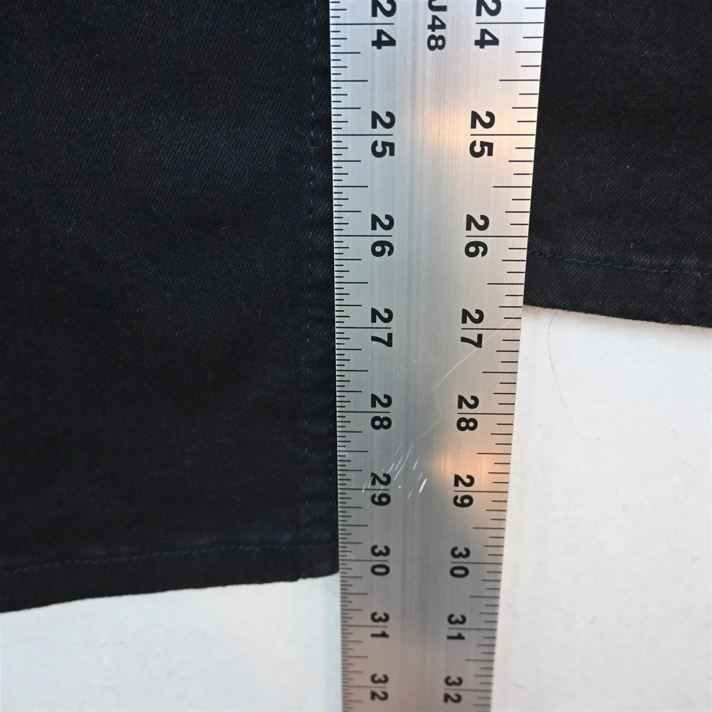 Levis 36x32 Black Stretch Denim 512 Slim Taper Mens Jeans
